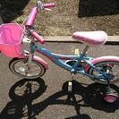 女児用自転車。14インチ。ピンク。