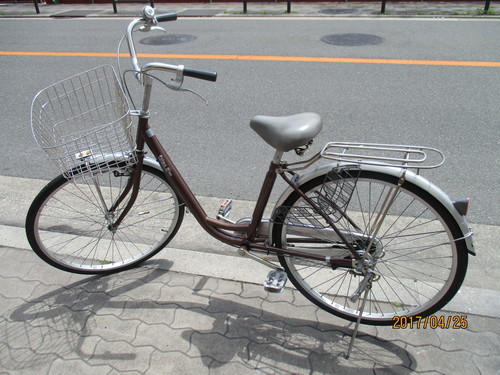 ♪ジモティー特価♪クラス２７リヤキャリア付き２６型リサイクル自転車 