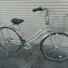 売約済み２６インチ３段ギア　銀色　有名なマルイシの自転車