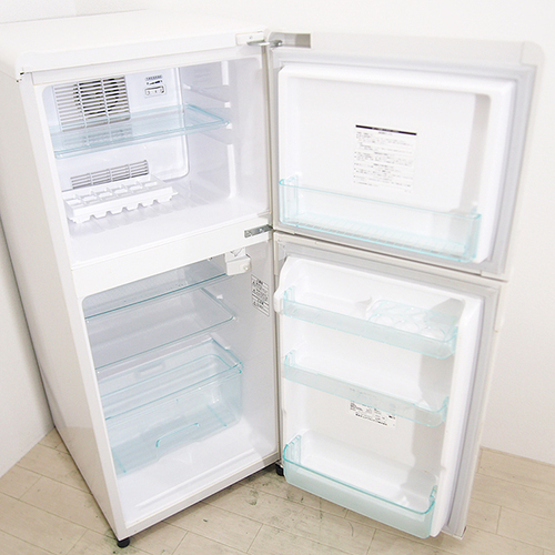 訳有特価 東芝 120L ファン式2ドア冷蔵庫 GR-N12T 除菌シートプレゼント中 動作確認＆清掃済 [JD39]