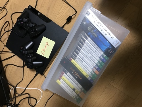 PS3本体１台+コントローラー２個+ソフト１７本【まとめて