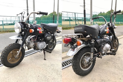 ■Z50J モンキー 6V くるくるハンドル  カスタム/レストアベース 実働車■