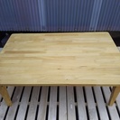 ［便利な🎵折り畳みテーブル天然木］⁑リサイクルショップヘルプ