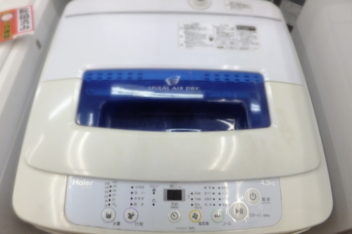 値下げ！【引取限定 戸畑本店】ハイアール 洗濯機 JW-K42H 4.2kg
