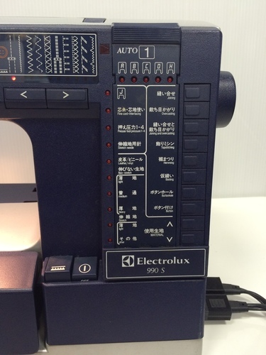 エレクトロラックス ミシン 990S 中古 取り扱い説明書あり