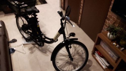 Air bike22型電動自転車黒色。新品