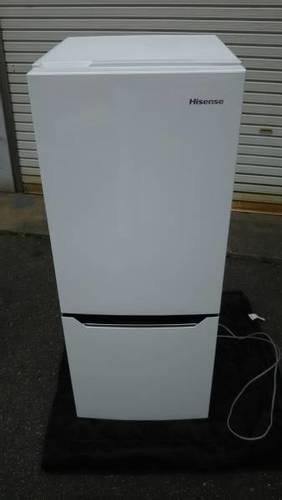 ハイセンス 2ドア冷凍冷蔵庫 白 150L HR-D1501 2014年製 アルコールクリーニング済み