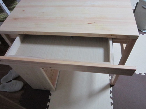 無印良品：パイン材デスク（新品同様）