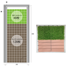 ☆★屋上をステキに演出☆★　ウッドデッキタイル 128枚！！