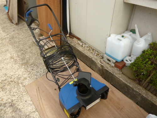 ★ 除雪機 電動式　燃料不要　★