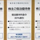 【終了】東急ホテル３０％割引券（２０１７年５月３１日まで有効）
