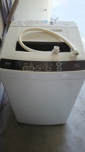 【保証付】美品 ハイアール アクア AQW-S50E2 5kg 全自動洗濯機 2015年製