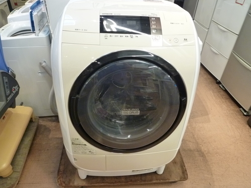 J082 日立 9.0kg ドラム式洗濯乾燥機【左開き】HITACHI BD-V3700L