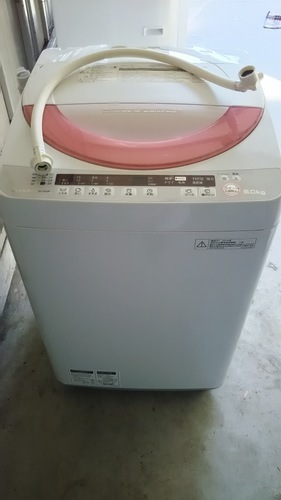 美品 SHARP シャープ 全自動洗濯機 ES-GE60P-P 6kg 2014年製 ピンク＆ホワイト