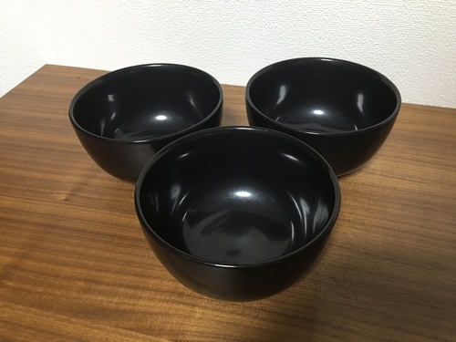 どんぶり、汁物器　茶碗や半ラーメン、サラダの盛り付けに　３個セット