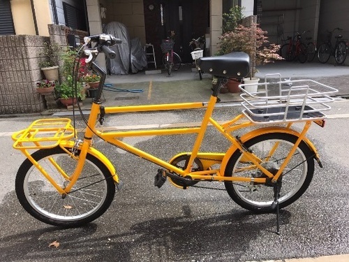 黄色のかわいー自転車