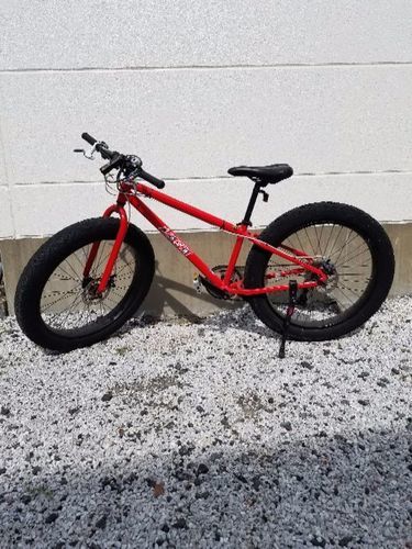 自転車　マウンテン　ファットバイク　赤　ビーチクルーザー　26インチ
