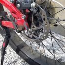 自転車　マウンテン　ファットバイク　赤　ビーチクルーザー　26インチ