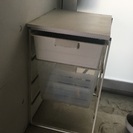 【無料【IKEA】白引き出し棚 アントニウース（屋外使用）