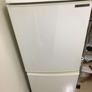 冷蔵庫 SHARP SJ-14R ホワイト 2ドア