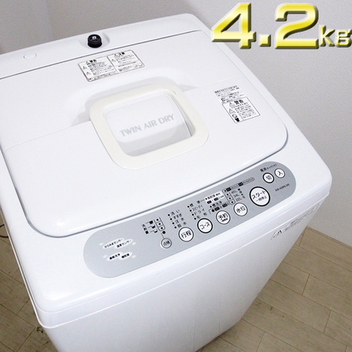 【簡易清掃済】 JE6 東芝 4.2kg 全自動洗濯機 AW-428RL 美品2011年製 [10000]