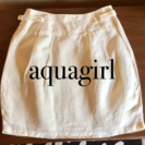 aquagirlにて購入 麻95%のミニスカート♪