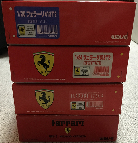 フェラーリＦ１・レジンキット４台