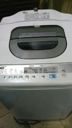 全自動洗濯機　日立　NW-6GY 6.0kg エアジェット乾燥 白い約束