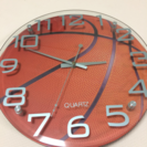 バスケットボール型 壁がけ時計