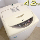 【簡易清掃済】 ＬＧ電子 4.2kg 全自動洗濯機 WF-42P...
