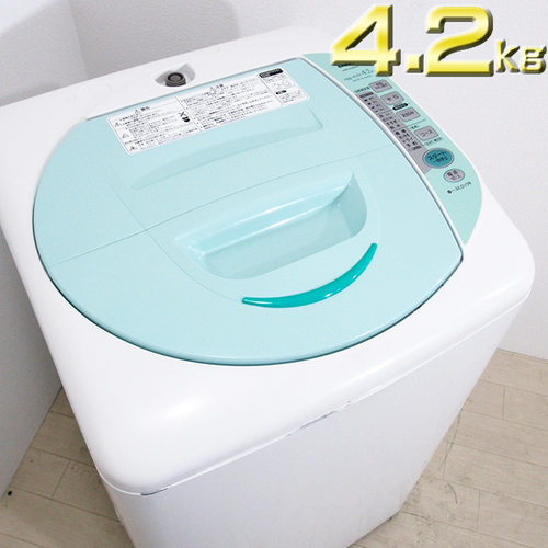 【簡易清掃済】 SANYO 4.2kg 全自動洗濯機 ASW-LP42B 洗濯槽クリーナー付 [JE24]