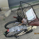 ♪ジモティー特価♪新車　マルイシ　２０型折りたたみ　前かご・後輪錠・電池式ＬＥＤライト　新大阪サイクルキッズ