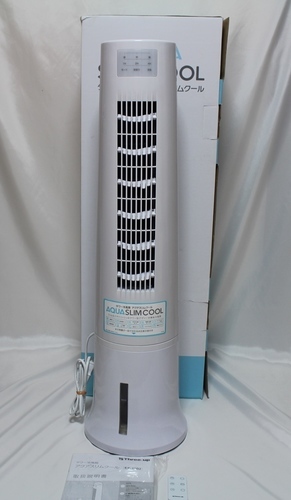 スリムタワー冷風扇 アクアスリムクール ホワイト EF-1502WH 2015年製 美品