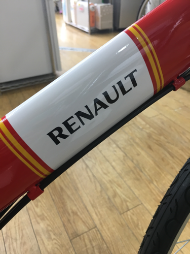 未使用 RENAULTルノー 26インチ折りたたみ自転車 赤