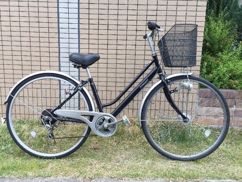 美品★中古自転車激安！トンボ/27インチ/オートライト/外装６段/ブラック