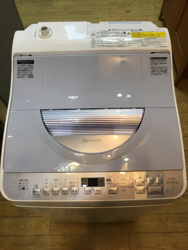 6/24　値下げ!! 2016年製 SHARPシャープ 5.5kg/3.5kg乾燥機能付洗濯機 ES-TX550
