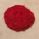 赤ニット ベレー帽