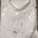 ユニクロ 白 シャツ長袖 二枚セット サイズL【未使用】