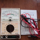 テスター　電流電圧抵抗測定に　乾電池も測れる。工作や仕事に。