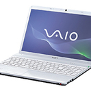 中古ノートパソコン　VAIO VPCEB17FJ/Wホワイト