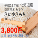 北海道産もち米 きたゆきもち 10キロ☆農家直送