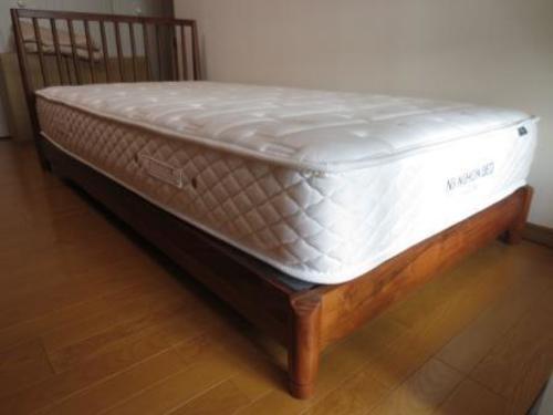 日本ベッド シルキーポケット レギュラー マットレス シングルサイズ ベッドフレーム付 Hiro 高田馬場のベッド シングルベッド の中古あげます 譲ります ジモティーで不用品の処分