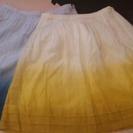 値下げ　ROPE　スカート　9号　黄色と青色