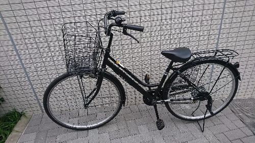 自転車　ギアー付き　黒
