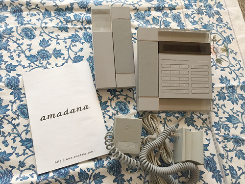 amadana アマダナ　コードレス電話機+固定電話セット　PT-208　美品・難あり