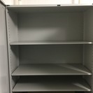①ライオン事務器製 デリカウォール　収納力抜群の両開き書庫　安心のLION★鍵付き ①ライオン事務器製 デリカウォール 収納力抜群の両開き書庫