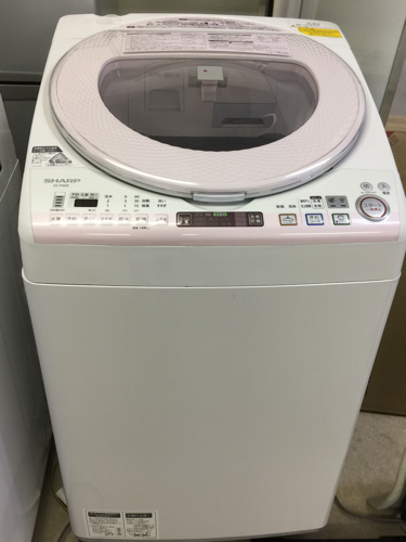 洗濯機 ES-TX830 SHARP 2013年製 風呂水ポンプ付き 85L プラズマクラスター ピンク