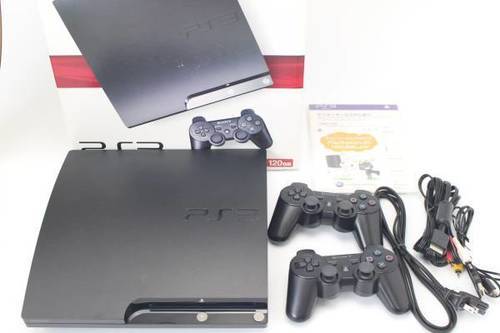 229）PS3 本体 120GB CECH-2000A 付属品完備 元箱有♪ コントローラー×2個 プレステ3