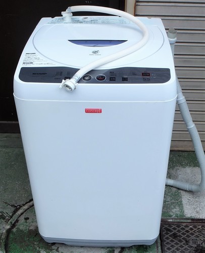 ☆\tシャープ SHARP ES-55HC 5.5kg 全自動電気洗濯機◆送風乾燥機能搭載