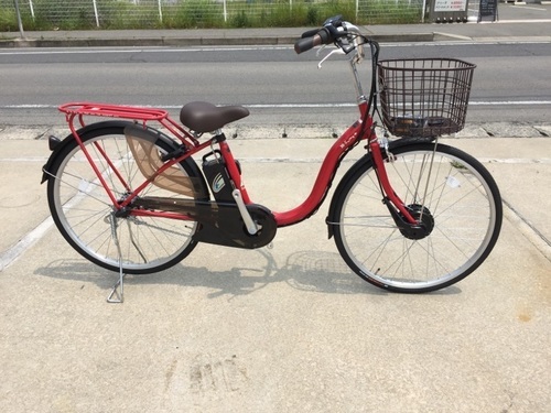 売切◆☆新車☆大特価☆電動アシスト自転車26インチ 6AH　ﾚｯﾄﾞ